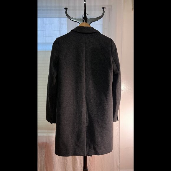 Zara TRF Double Breasted Wool Blend Coat - Picture 3 of 7